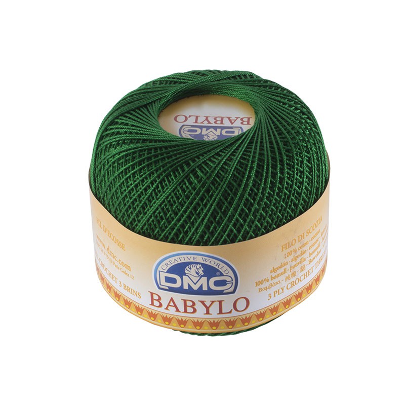 Fil coton pour crochet Babylo N°30 Blanc ou Ecru - mercerie floriane