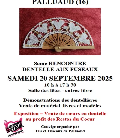 8ème Rencontre Dentelle aux fuseaux le samedi 20 septembre 2025 10 h à 17 h 30 Entrée libre